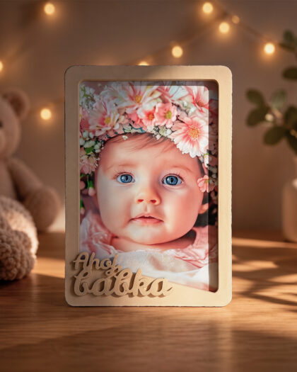 3D fotorámik pre foto 10x15 - Beige - Babka