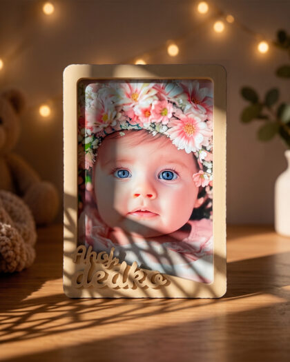 3D fotorámik pre foto 10x15 - Beige - Dedko