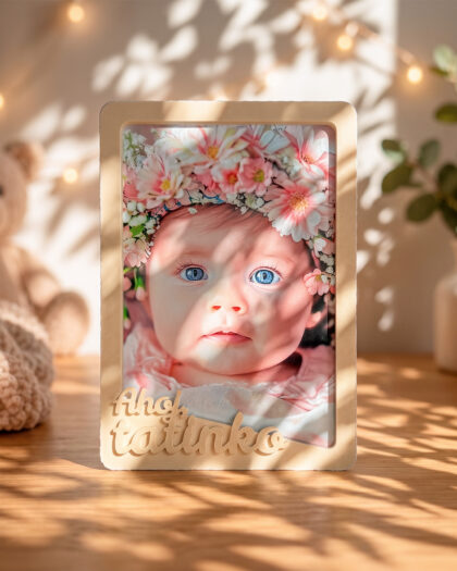 3D fotorámik pre foto 10x15 - Beige - Tatinko