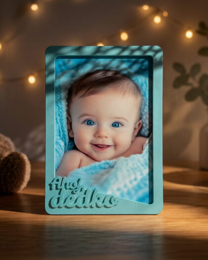 3D fotorámik pre foto 10x15 - Turquoise - Dedko