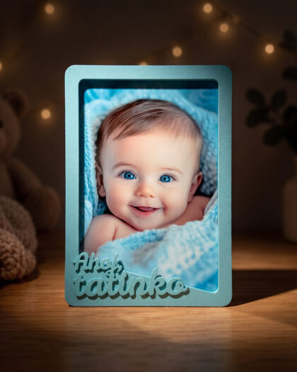 3D fotorámik pre foto 10x15 - Turquoise - Tatinko