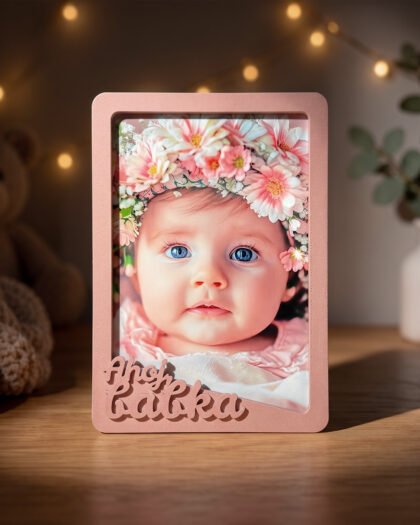 3D fotorámik pre foto 10x15 - Dusty Pink - Babka